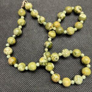 Sea Jasper Bead Necklace